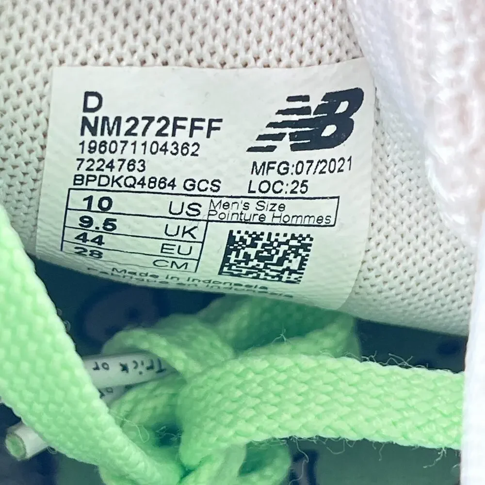 Franky Villani x New Balance Numeric 272 Ghost White Shoes NM272FFF Mens Size 10
